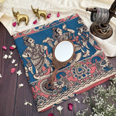 Vriksham Baby Pink & Firosa Color Kalamkari Cotton Saree With Gatti Border-VS4542